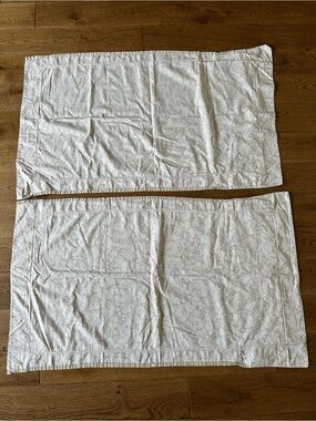 Palais Royal Yves Delorme Paris 100% Cotton Made in Italy 2 King Pillow Cases